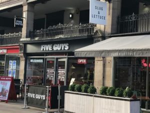 Five Guys Burgers now open for sit in, collection and delivery!