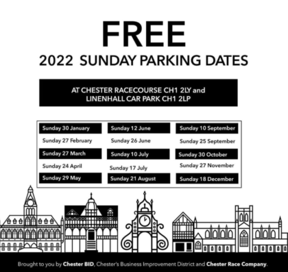 Free Parking at Chester Racecourse & Linen Hall 2022