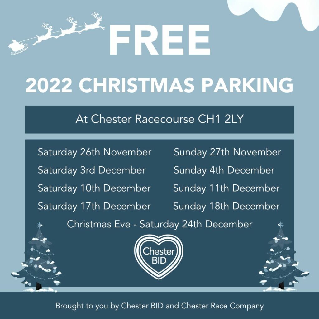 free Christmas parking chester