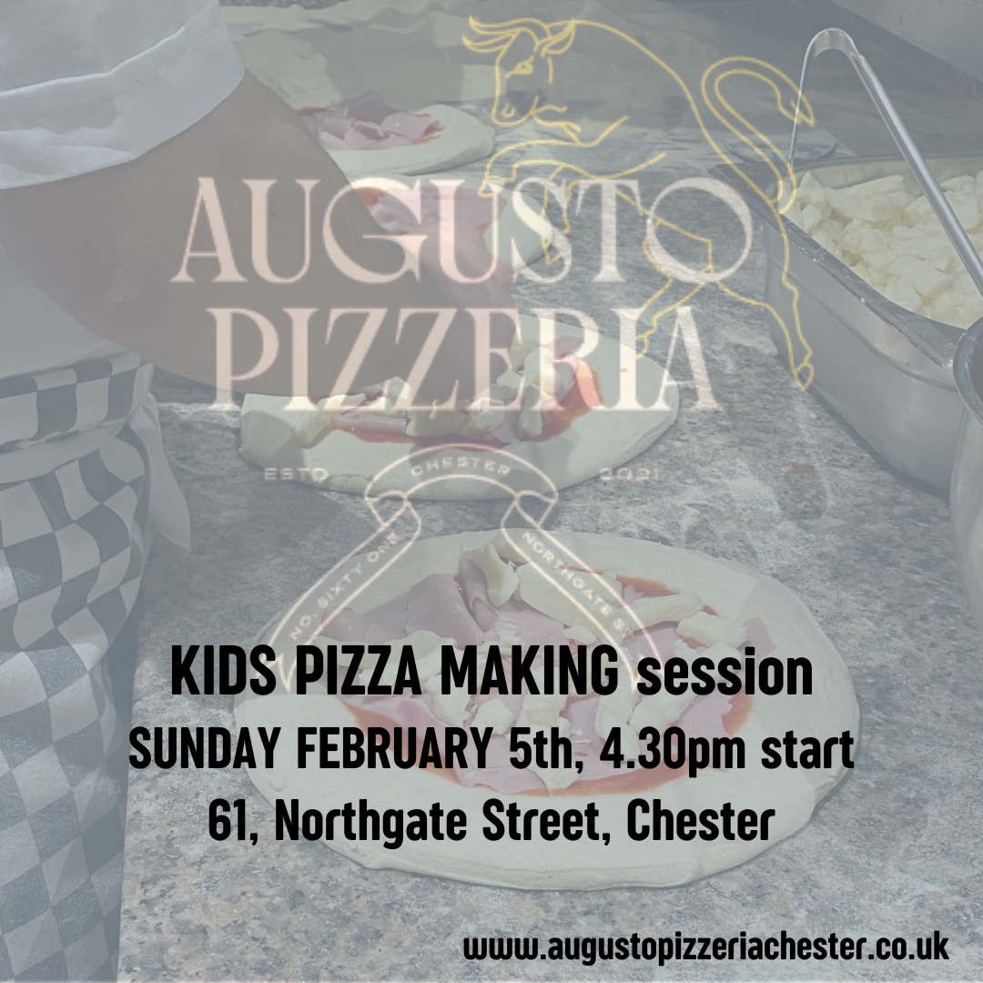 Augusto Pizzeria Kids pizza making session