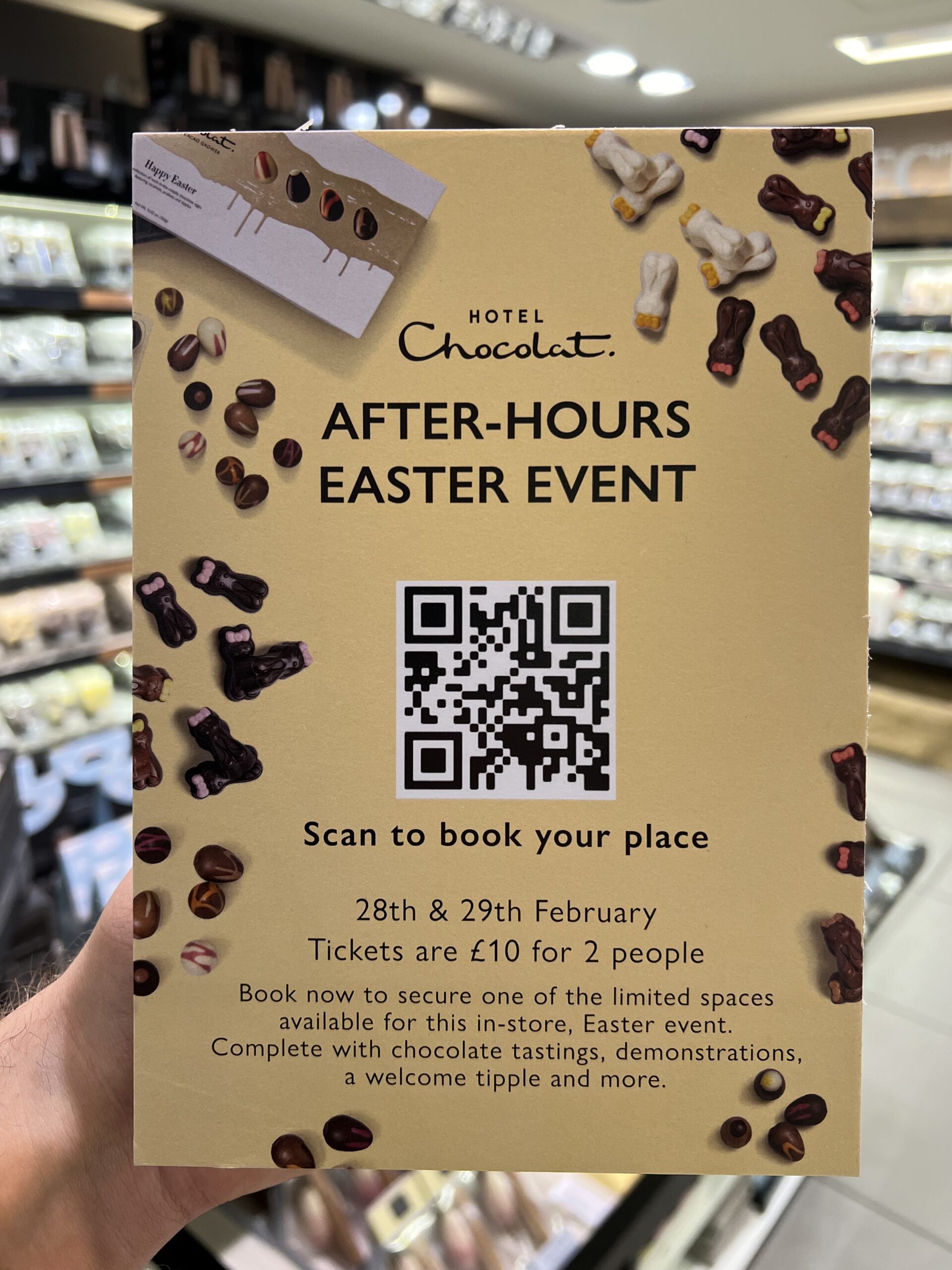 hotel chocolat tasting easter event