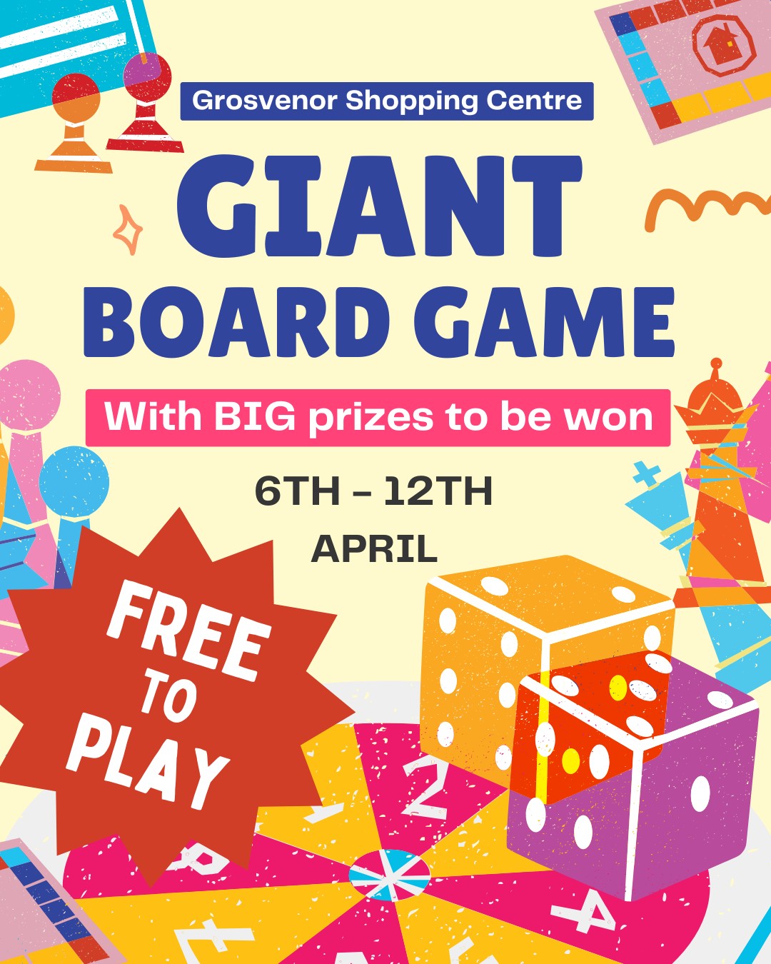 GIANT Board Game Grosvenor Shopping Centre