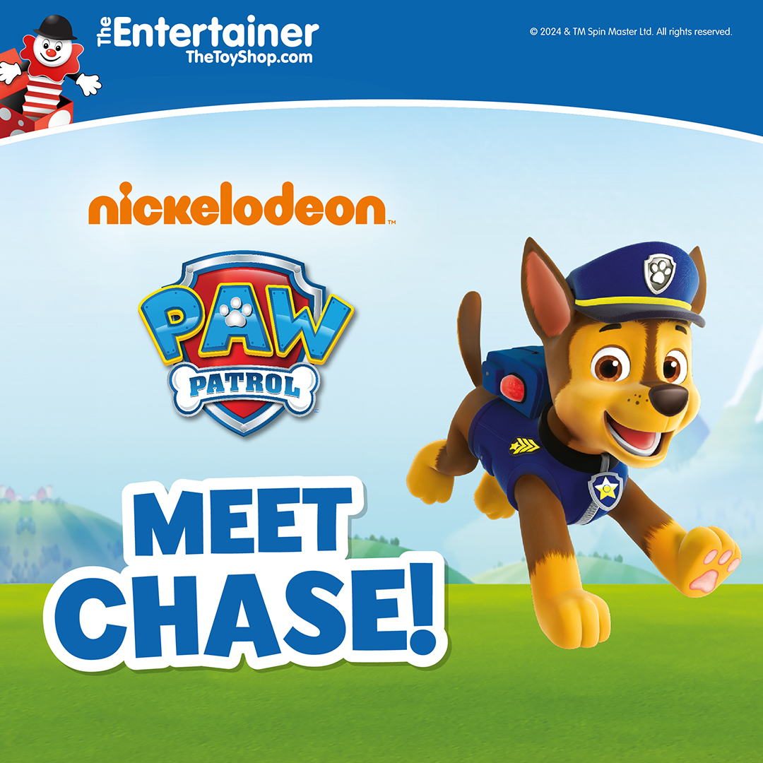 meet Chase from Paw Patrol in Chester at The entertainer
